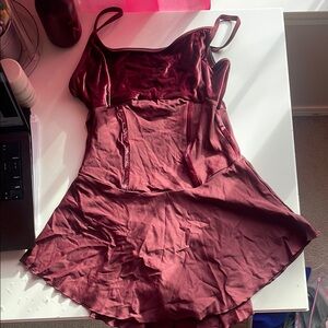 Women's Wine skirted leotard